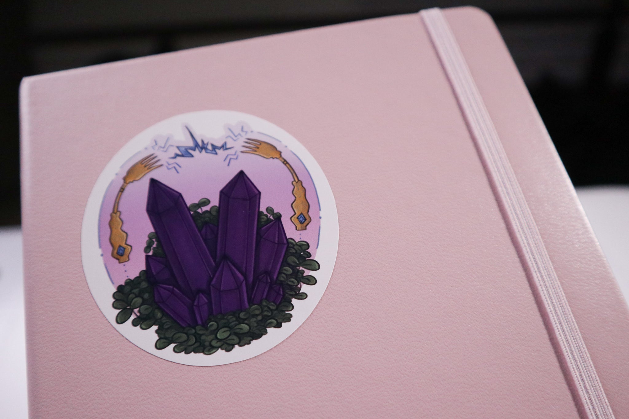 Serinepth's Fork-n-Amethyst Sticker – Trials & Trebuchets Store